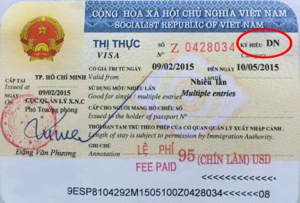Dịch vụ gia hạn visa cho ký hiệu DN
