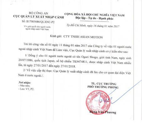 Dịch vụ làm công văn nhập cảnh 6 tháng vào Việt Nam