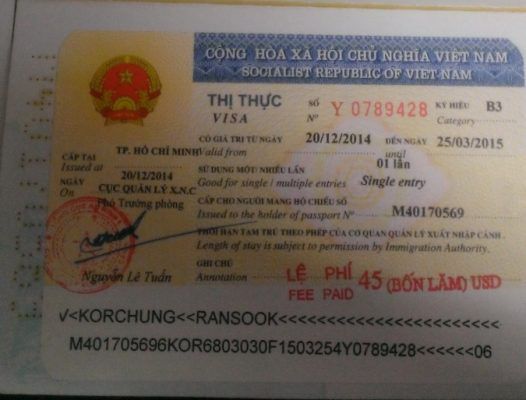 Gia hạn visa 1 năm cho người nước ngoài
