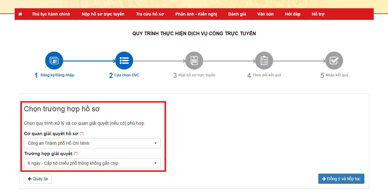 Thủ tục làm hộ chiếu phổ thông online 8